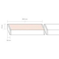 Vorschau: Lichtschiene Luxi Link Schiene 300mm 5W 3000K IP20 100° 450lm Ra82