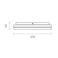 Vorschau: Aufbauleuchte Circel 270mm silber Sensor 18W 3000K IP20 110° 2100lm Ra80