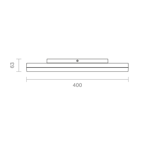 Aufbauleuchte Circel 400mm silber 38W 3000K IP20 110° 4200lm Ra80