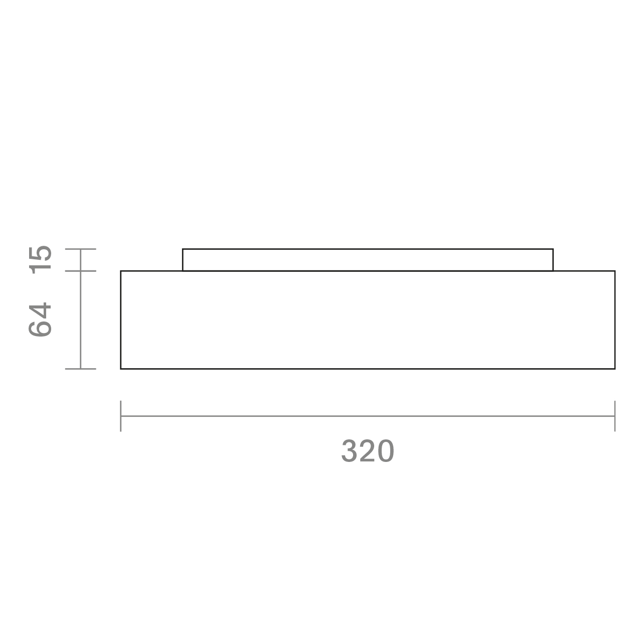 Vorschau: Aufbauleuchte Disc 320mm schwarz 10/18/24W 3000/4000K IP20 120° Ra90