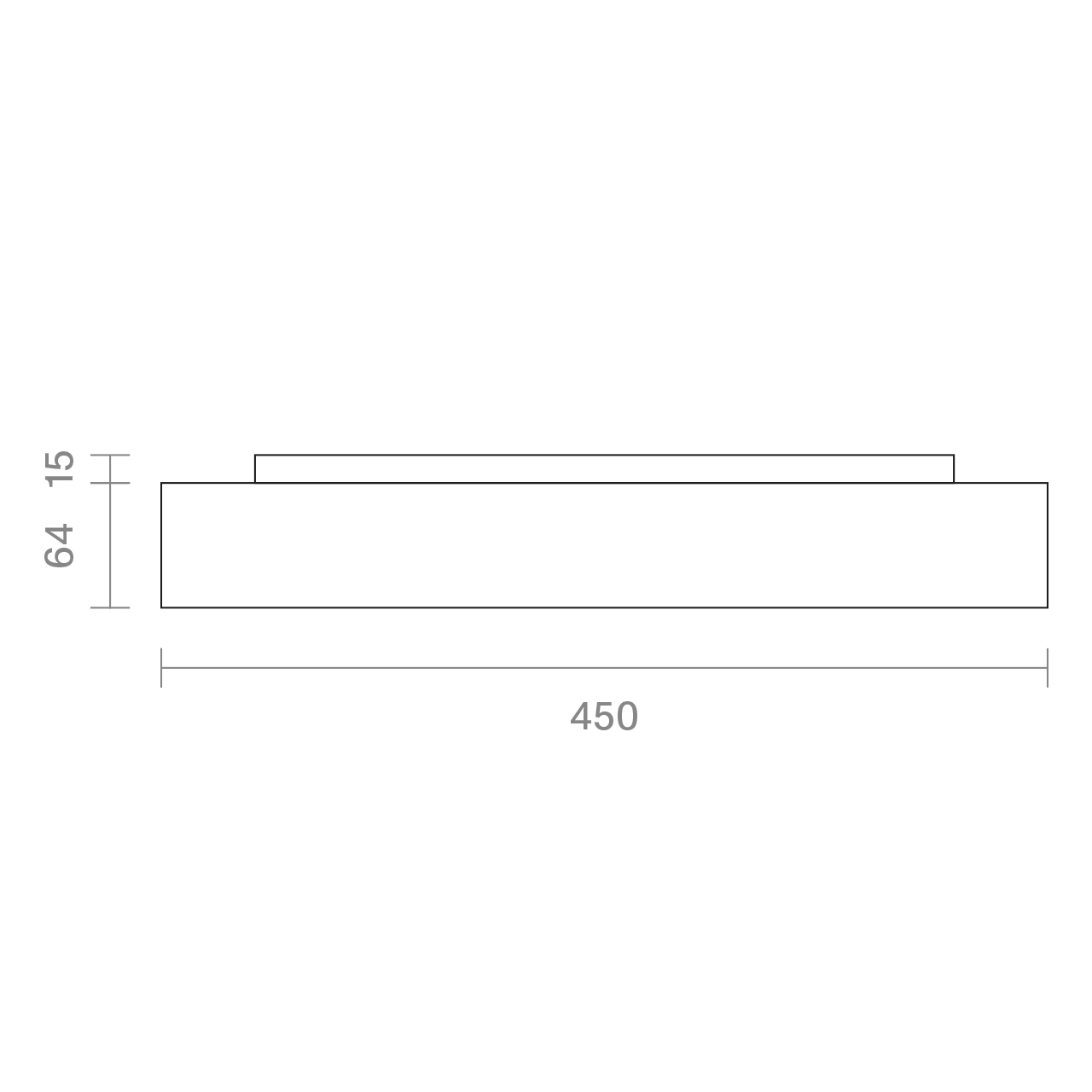 Aufbauleuchte Disc 450mm weiß 17/22/30W 3000/4000K IP20 120° Ra90