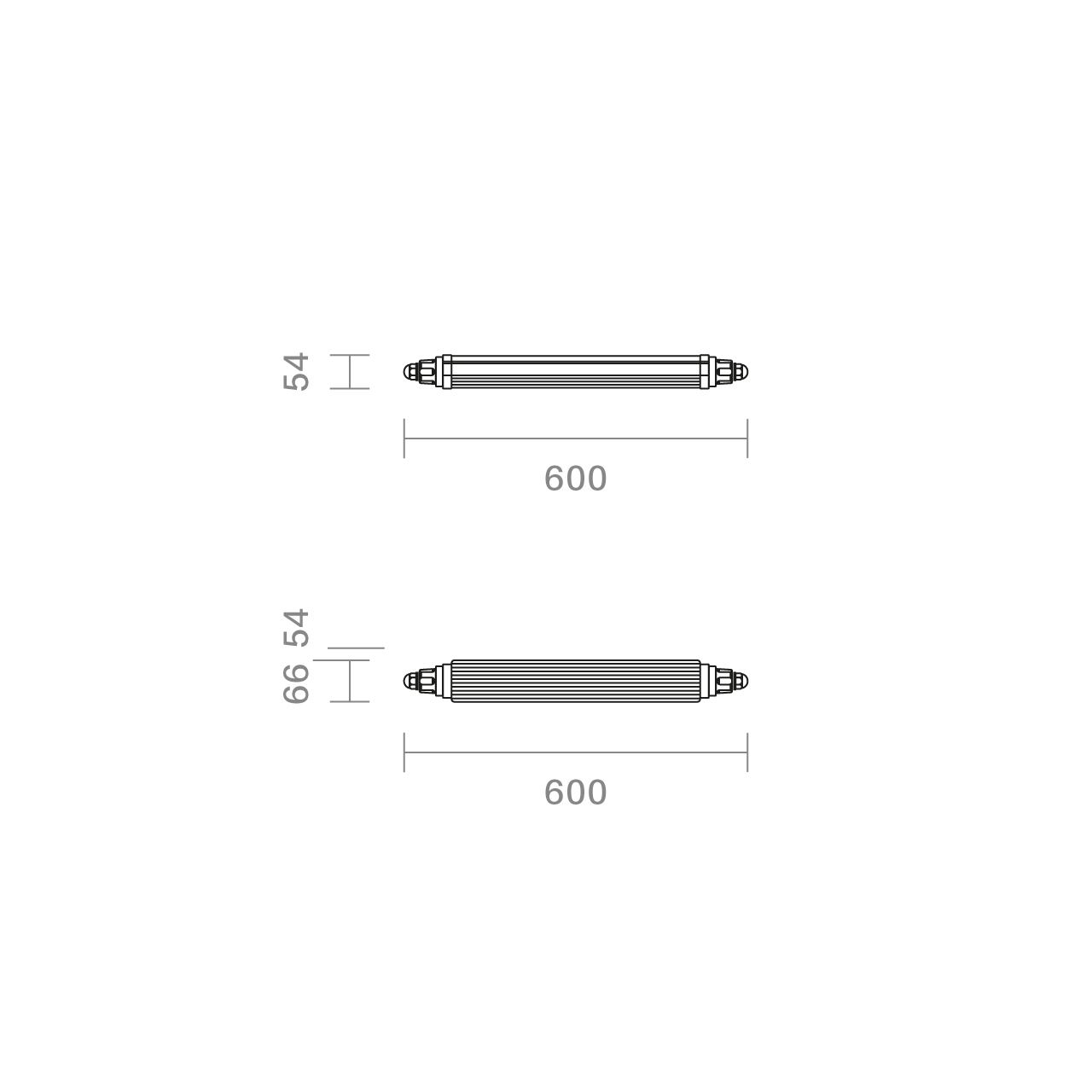 Feuchtraumleuchte Tricolour 600 3-CCT 18W 3000/4000/5700K IP65 120° 2100lm Ra80