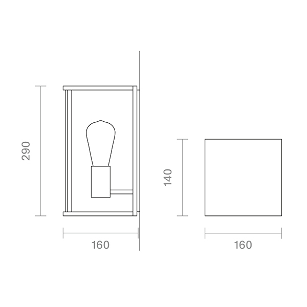 Wandleuchte Nulatern anthrazit Sensor IP54 E27