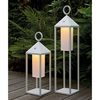 Akku-Tischleuchte Nuphare 470mm weiss 2,2W 2700K IP54 180lm Ra85 dim