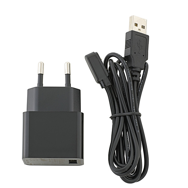 Nuindie Easy-Connect Ladekabel inkl Netzteil Schwarz 1.200mm