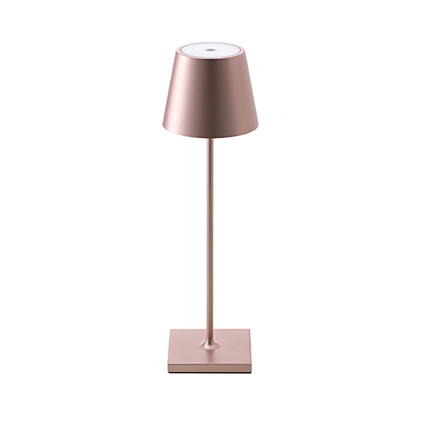 Akku-Tischleuchte Nuindie 380mm rosegold 2,2W FlexMood 2200K/2700K IP54 168/197lm Ra85 dim