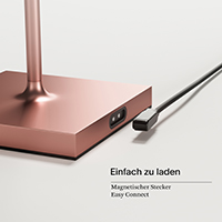 Vorschau: Akku-Tischleuchte Nuindie 380mm rosegold 2,2W FlexMood 2200K/2700K IP54 168/197lm Ra85 dim