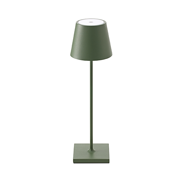 Akku-Tischleuchte Nuindie 380mm tannengrün 2,2W FlexMood 2200K/2700K IP54 168/197lm Ra85 dim