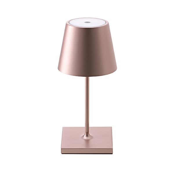 Akku-Tischleuchte Nuindie mini 250mm rosegold 2,2W FlexMood 2200K/2700K IP54 168/197lm Ra85 dim