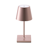 Vorschau: Akku-Tischleuchte Nuindie mini 250mm rosegold 2,2W FlexMood 2200K/2700K IP54 168/197lm Ra85 dim