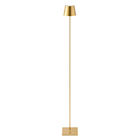 Vorschau: Akku-Stehleuchte Nuindie 1200mm goldfarben rund 2,2W FlexMood 2200K/2700K IP54 168/197lm Ra85