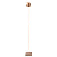 Vorschau: Akku-Stehleuchte Nuindie 1200mm bronzefarben rund 2,2W FlexMood 2200K/2700K IP54 168/197lm Ra85