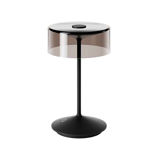Akku-Glasleuchte Numotion 265 mm nachtschwarz 2,2W FlexMood 2200K/2700K IP54 160lm Ra85 dim