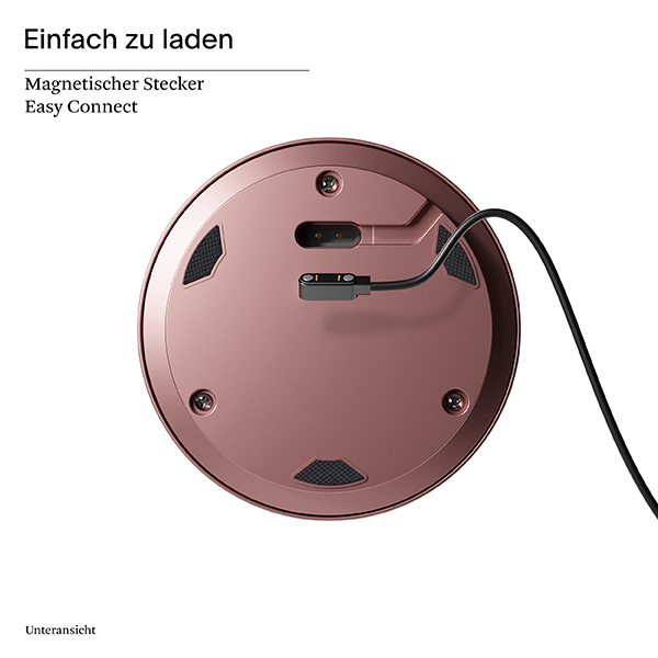 Akku-Glasleuchte Numotion 265 mm rosegold 2,2W FlexMood 2200K/2700K IP54 160lm Ra85 dim