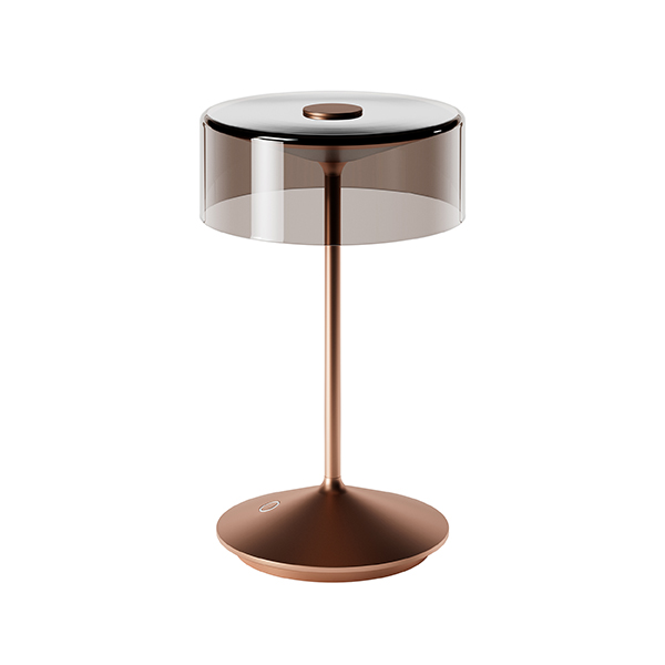 Akku-Glasleuchte Numotion 265 mm bronzefarben 2,2W FlexMood 2200K/2700K IP54 160lm Ra85 dim