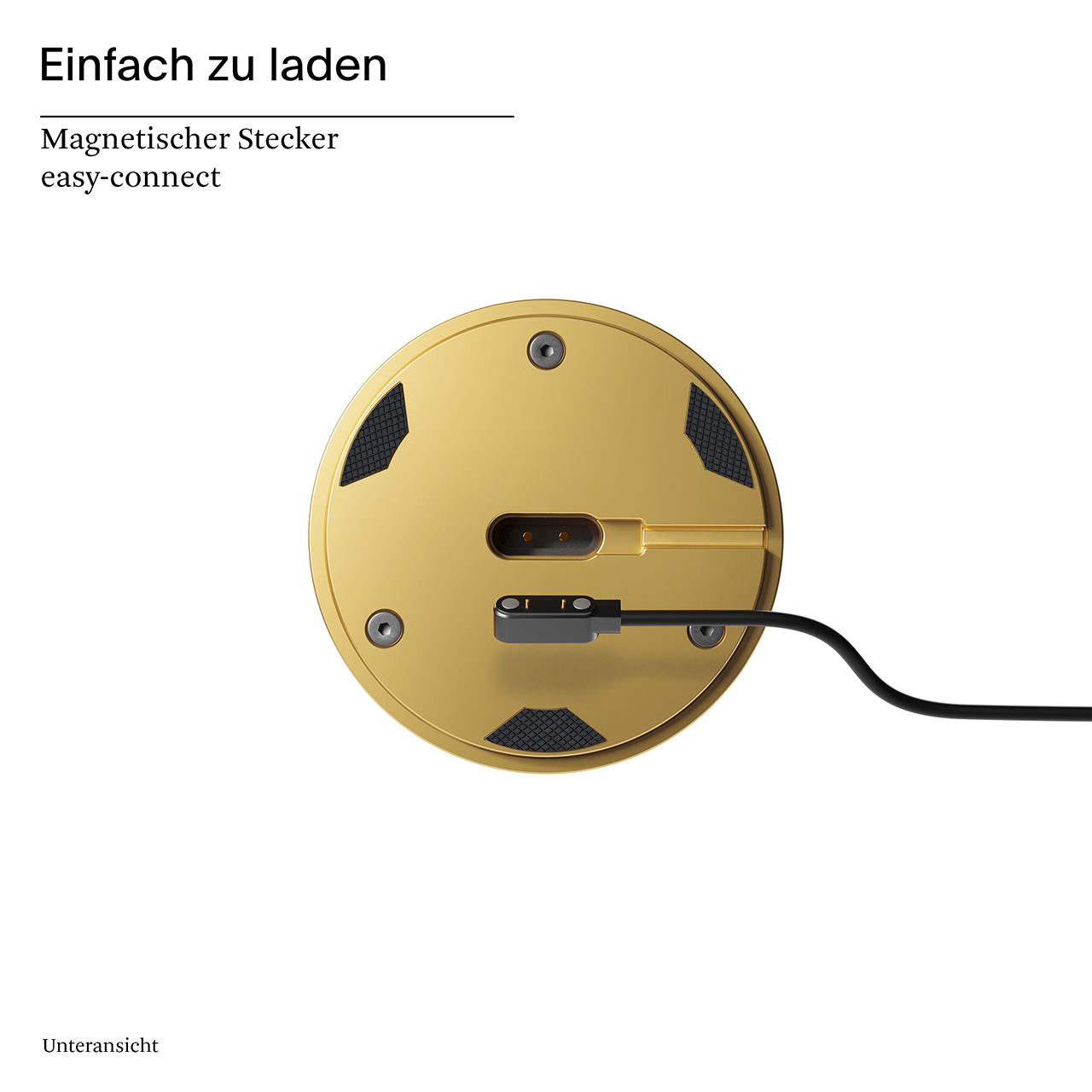 Akku-Tischleuchte Nudrop 292mm goldfarben 2,2W Flex-Mood 2200K/2700K IP54 170m Ra85 dim