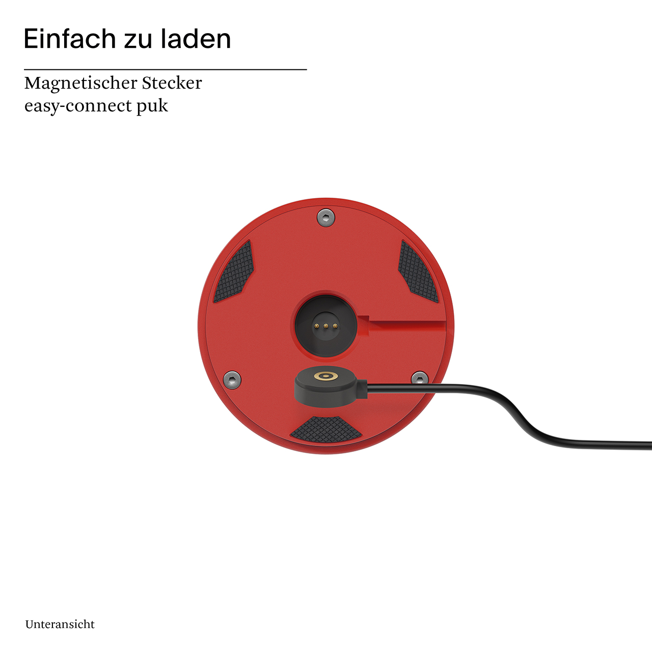 Akku-Tischleuchte Nudrop mini 210mm feuerrot 1,8W Flex-Mood 2200K/2700K IP54 133lm Ra85 dim