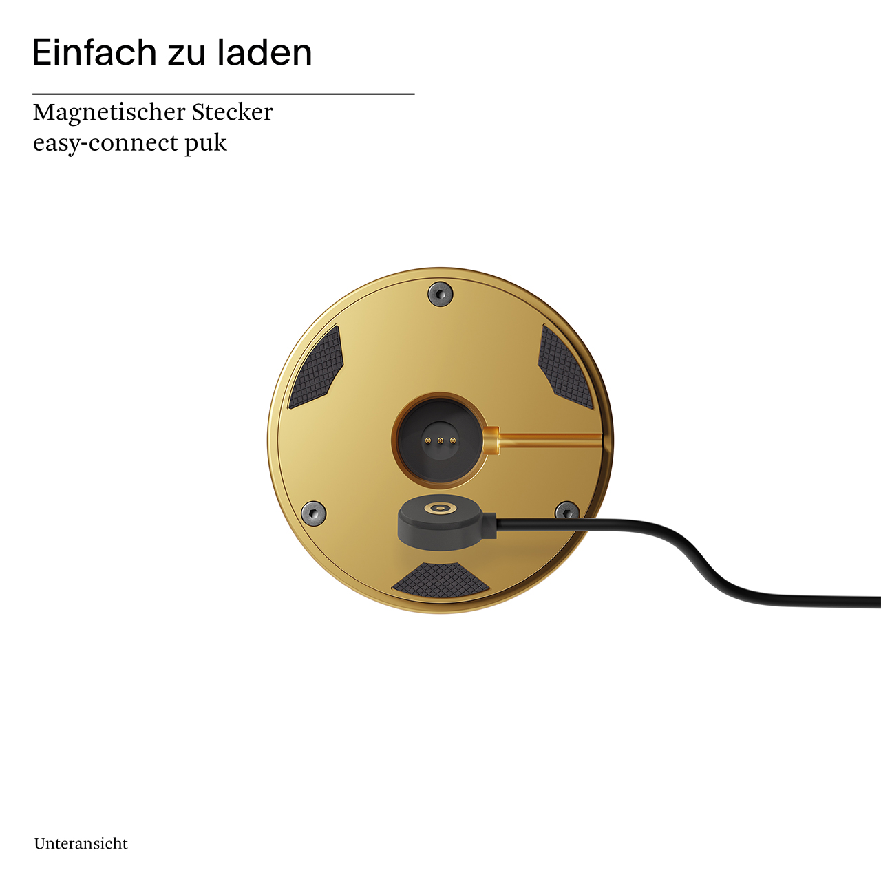 Akku-Tischleuchte Nudrop mini 210mm goldfarben 1,8W Flex-Mood 2200K/2700K IP54 133lm Ra85 dim