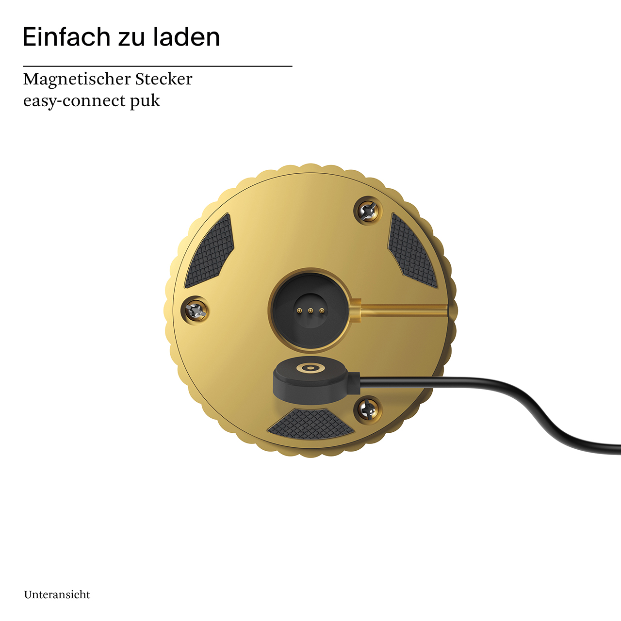 Akku-Tischleuchte Nuflair 245mm goldfarben 2,2W Flex-Mood 2200K/2700K IP54 Ra85 dim