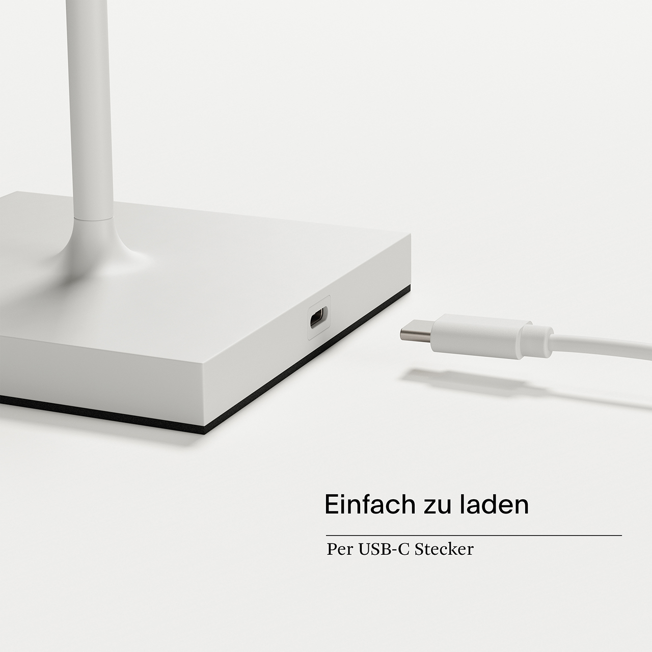 Akku-Tischleuchte Nuindie tango schneeweiß 2,2W FlexMood 2200K/2700K IP54 168/197lm Ra85