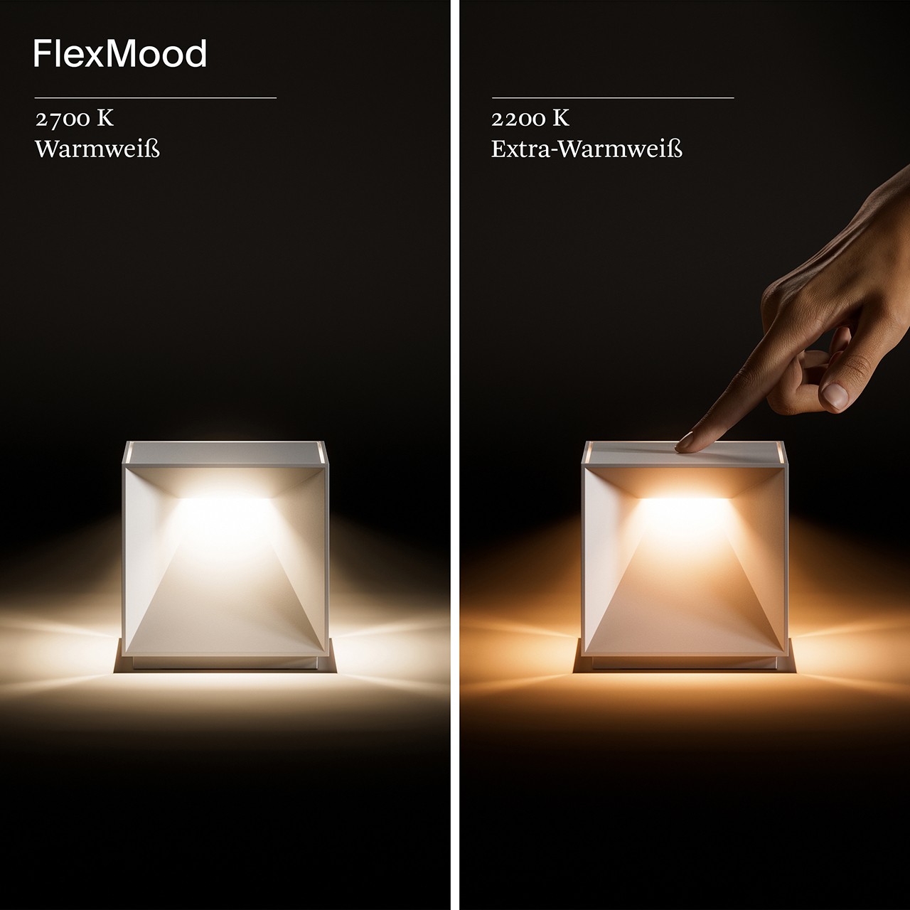 Vorschau: Akku-Tischleuchte Nutalis nebelgrau 2,8W Flex-Mood 2200K/2700K IP54 Ra85 dim