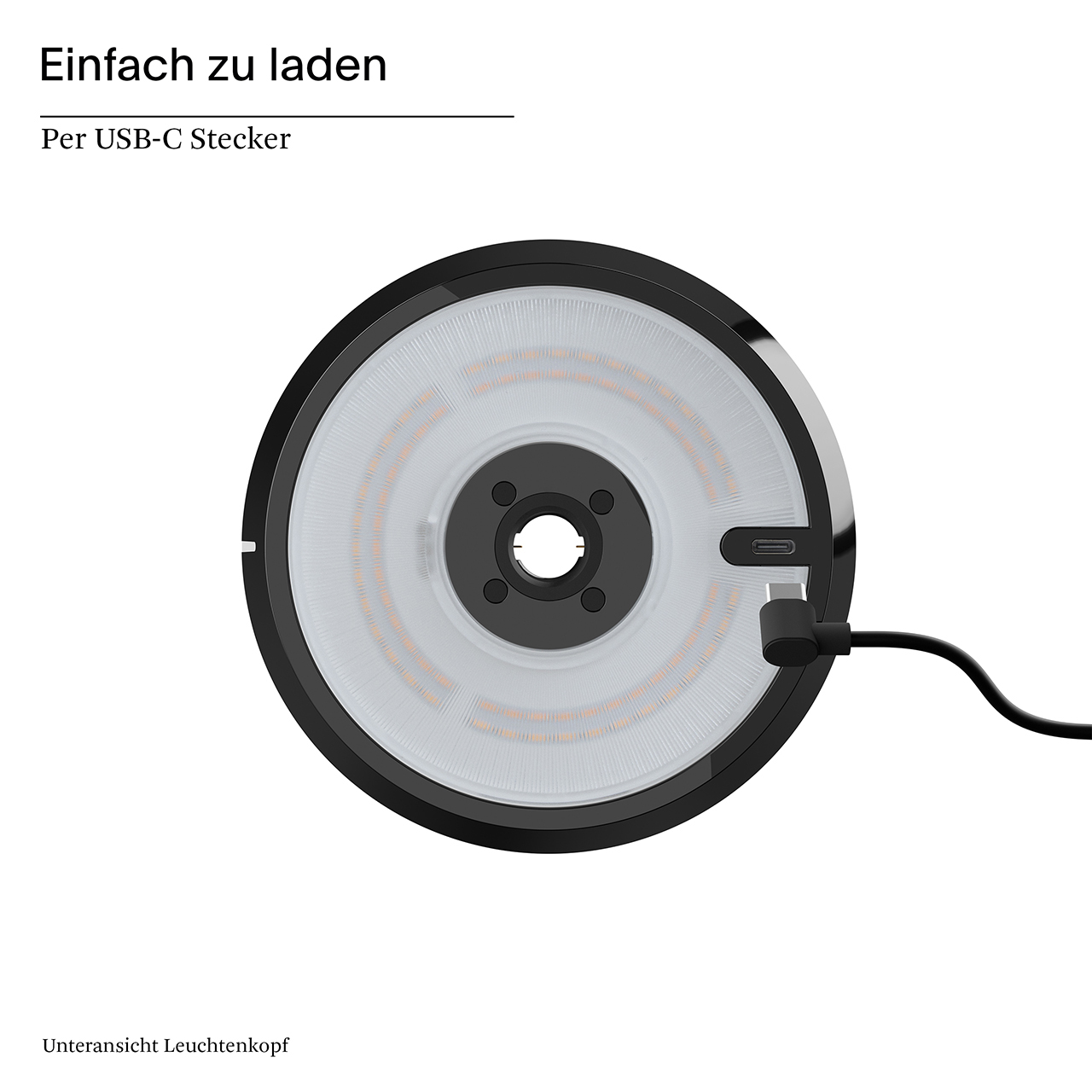 Akku-Stehleuchte Mahina USB-C 1300mm schwarz 2,2W FlexMood 2200K/2700K IP20 168/181lm Ra85 dim
