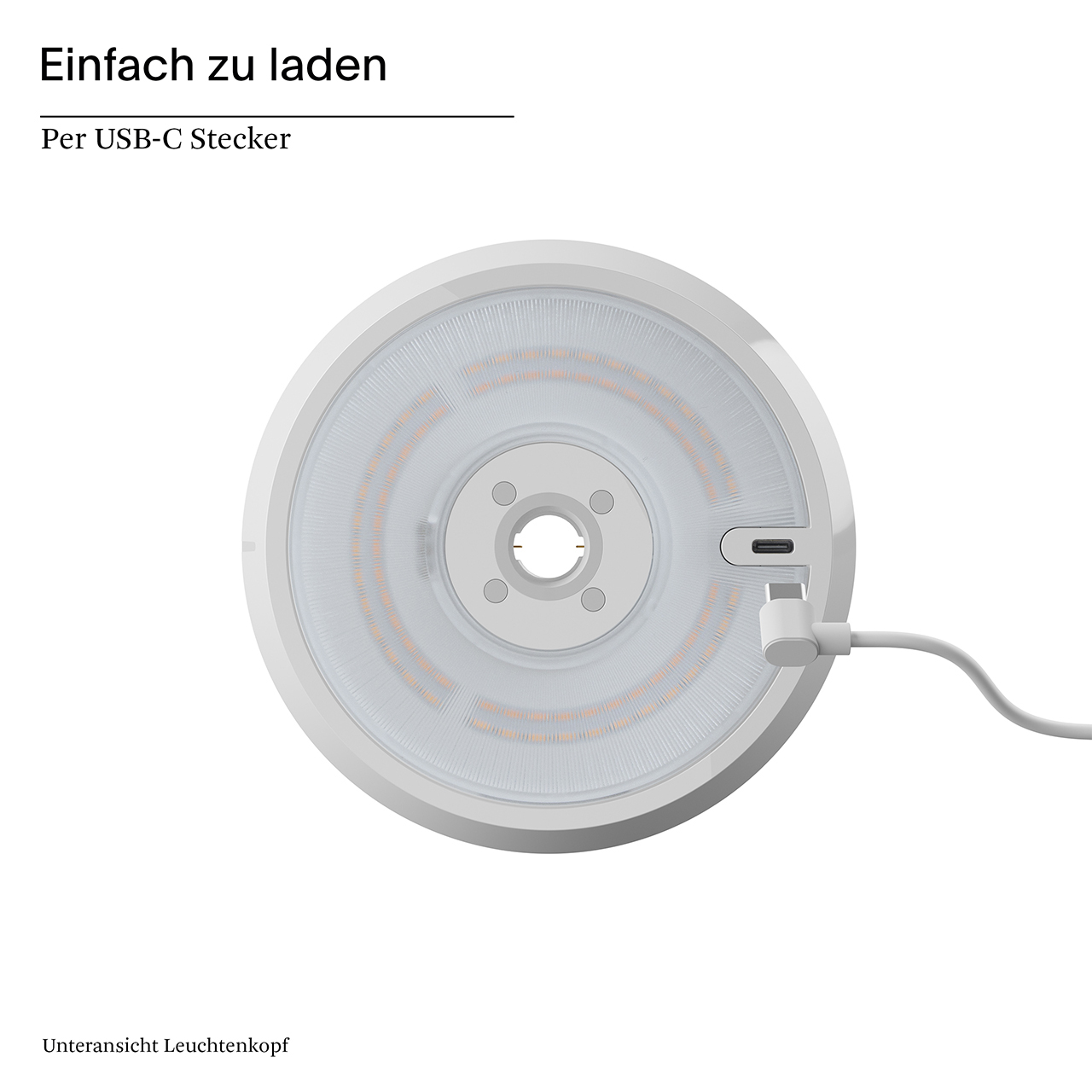 Akku-Stehleuchte Mahina USB-C 1300mm weiß 2,2W FlexMood 2200K/2700K IP20 168/181lm Ra85 dim
