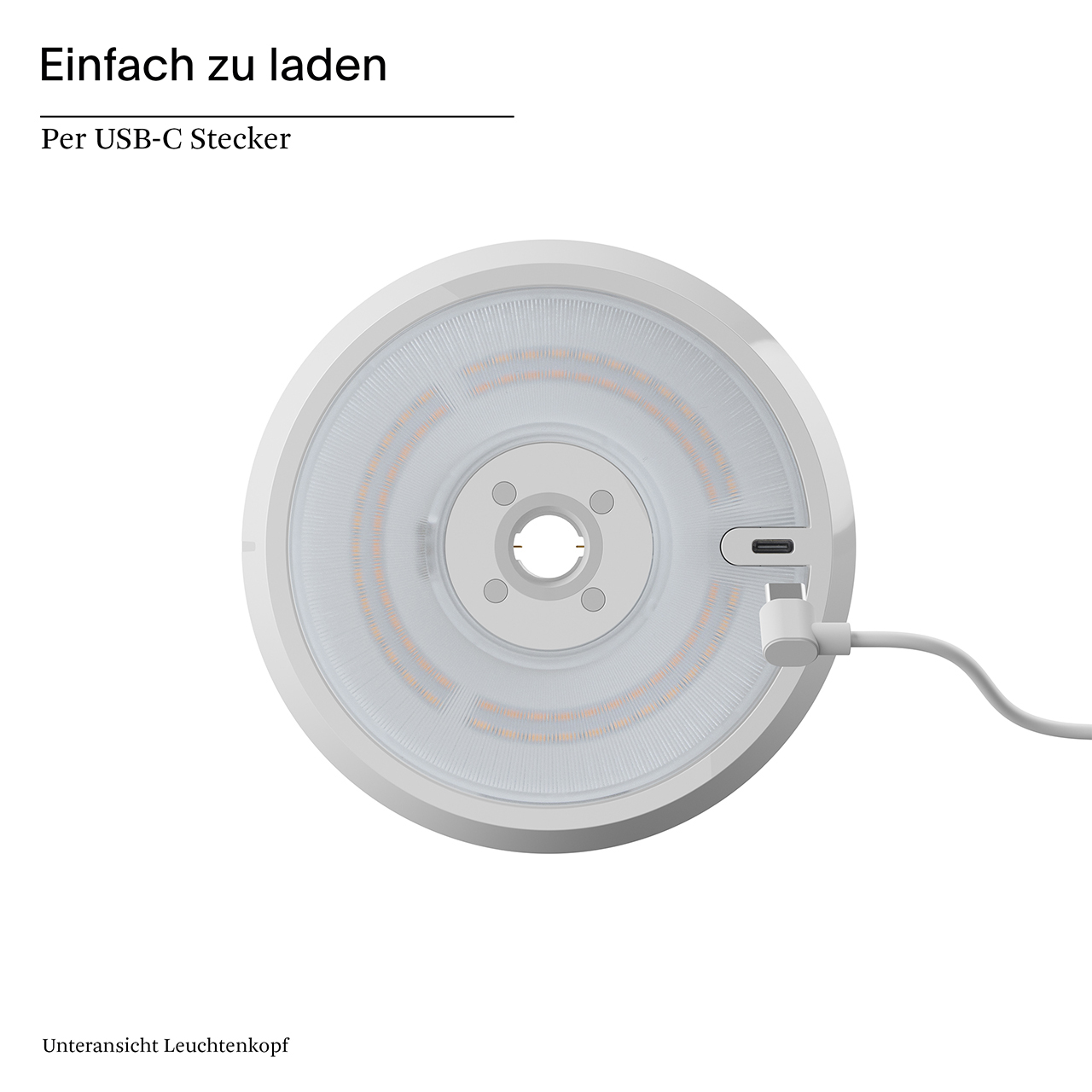 Akku-Stehleuchte Mahina USB-C 380mm weiß 2,2W FlexMood 2200K/2700K IP20 168/181lm Ra85 dim