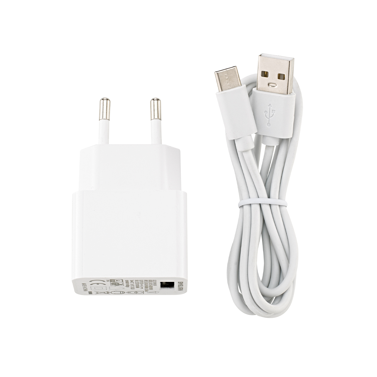 Vorschau: USB-C Ladekabel inkl Netzteil Weiß 1.200mm