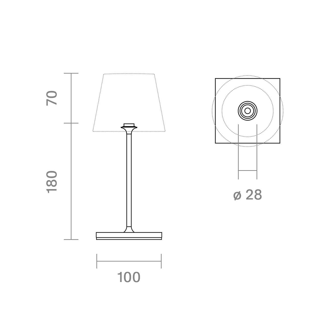 Vorschau: Nuindie mini Ersatzfuß USB-C 250mm nachtschwarz inkl. USB-C Kabel