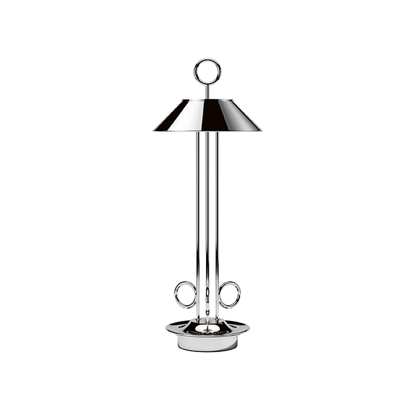 Akku-Tischleuchte Nudiderot 425mm chrom 2,2W FlexMood 2200K/2700K IP54 161/172lm Ra85