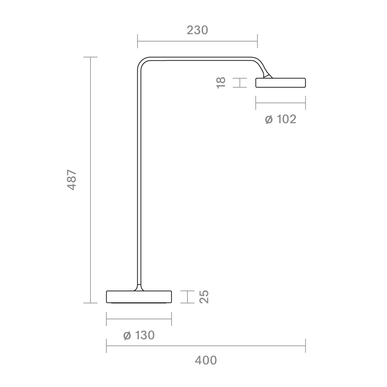 Nivo Tischleuchte 50° weiß 14W 3000-1800K DTW IP30 800lm Ra90