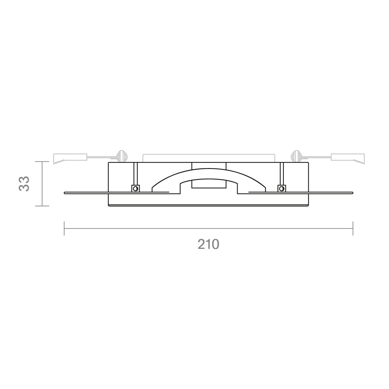 Einbauring Nivo groß 147mm für Nivo Einbauleuchte 142mm