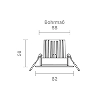 Vorschau: 9W Argent Downlight Modul 549lm 2800-2000K 36° dim -Abverkaufsartikel-