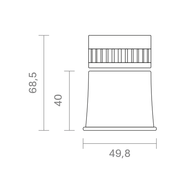 Fusion ALO Reflektor 38° alu poliert ALO – Architektonische Linsen Optik