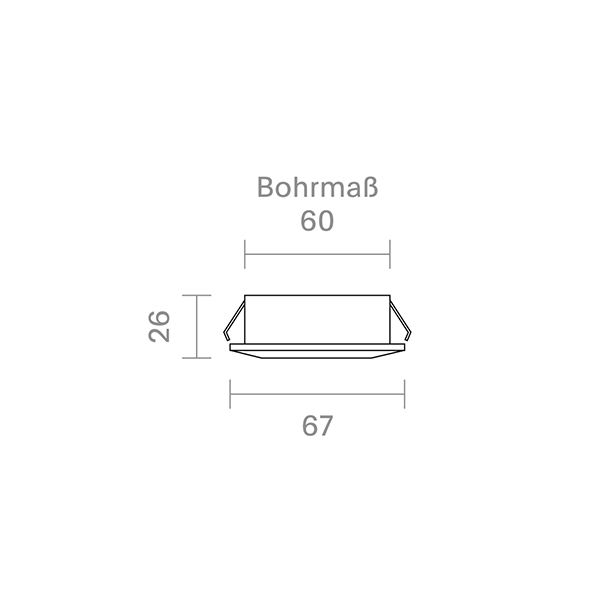 Einbauleuchte 60 Diled 5W 330lm 3000K schwarz 36° dim