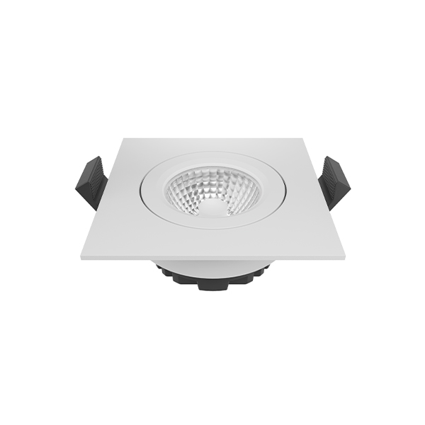 Einbauleuchte 68 Diled Eckig 6W 380lm 3000K weiß 36° dim