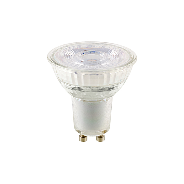 7.4W Luxar Glas GU10 460lm 2700K 36° dim