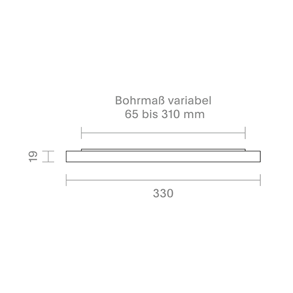 Aufbauleuchte FLED Downlight 330mm weiß 30W 3000/4000/5000K IP20 110° 3100lm RA90