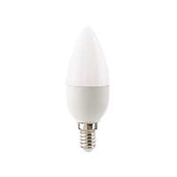 Vorschau: 5,5W Kerze Ecolux opal DTW E14 470lm 2700-2200K