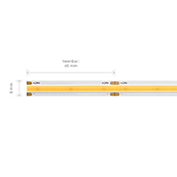 Vorschau: 10W/m COB LED-Streifen Narrow 2700K 5m 512 LED/m IP20 24V 950lm/m RA90