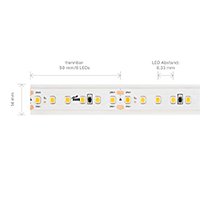 Vorschau: 9,6W/m Long Distance LED-Streifen 2700K 20m 120LED/m IP67 24V 710lm/m RA90