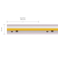 Vorschau: 14W/m Hochvolt COB LED-Streifen 3000K 25m 144LED/m IP65 230V 890lm/m RA90