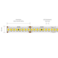 Vorschau: 21,6W/m Nature LED-Streifen 2700K 5m 240 LED/m IP20 24V 3616lm/m RA96