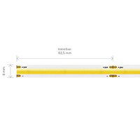 Vorschau: 11W/m COB LED-Streifen 2700K 5m 512 LED/m IP20 24V 1080lm RA90