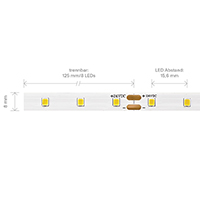 Vorschau: 3,6W/m PRO LED-Streifen 2400K 5m 64 LED/m IP20 24V 446lm RA90