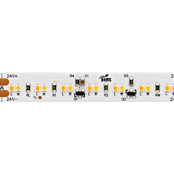 8,6W/m Dim-To-Warm LED-Streifen 2700-2300K 5m 224 LED/m IP20 24V 570lm RA90