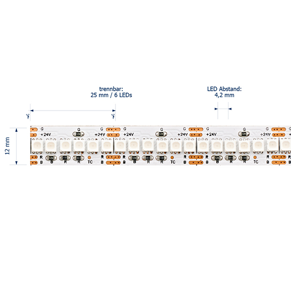 24W/m RGB LED-Streifen 5m -Abverkaufsartikel-