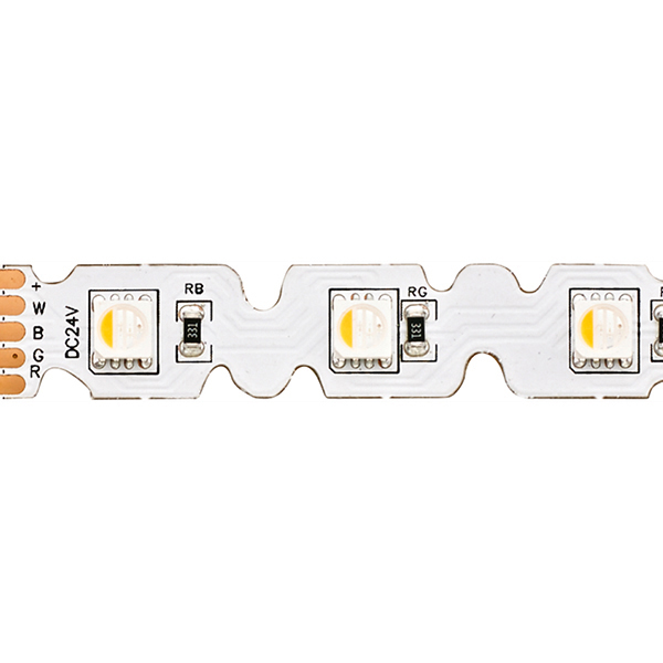 14,4W/m RGB/W S-SHAPE LED-Streifen RGB/2700K 5m 48 LED/m IP20 24V 868lm RA80