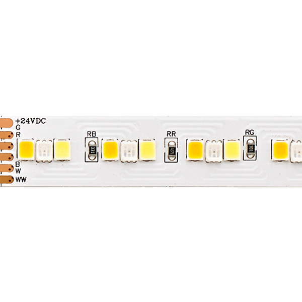 20W/m RGB/TW LED-Streifen RGB/2300+6500K 5m 210 LED/m IP20 24V 1662lm RA80 WH